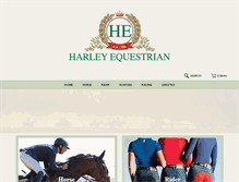 Tablet Screenshot of harleyequestrian.com